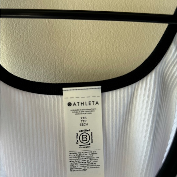 White Ribbed Tank Top - Picture 2 of 3